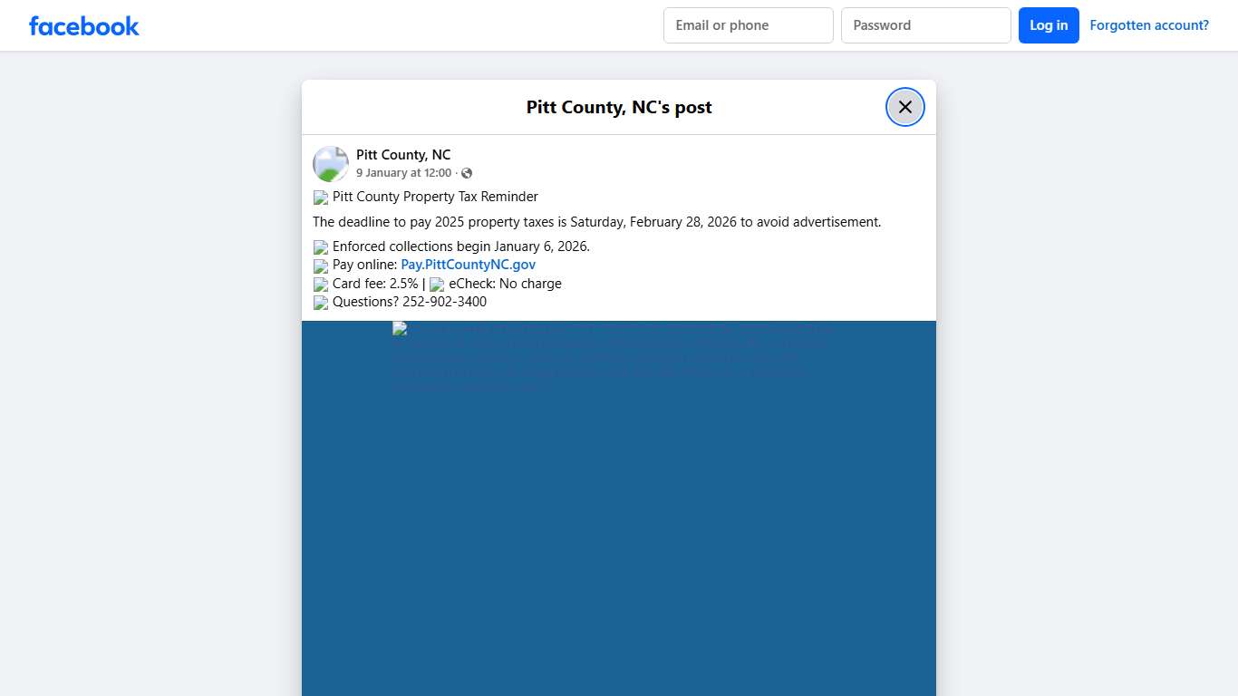 Pitt County, NC - 📢 Pitt County Property Tax Reminder The... Facebook